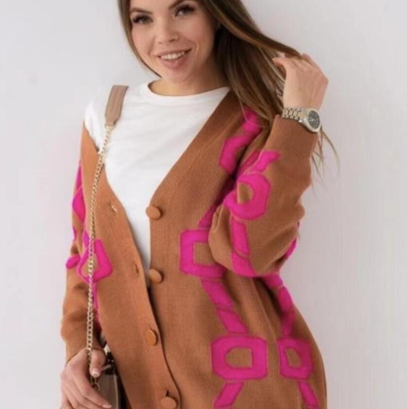 

Women's Sweaters NEW Designer Luxury V-neck Cardigan Y2K Top hip Hop Joggers Sweatshirt Korean Fashion Punk Sport Coat, White