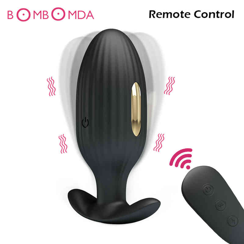 Massager Sex Toys Penis Cock Electric Shock Vibrator Dilator Anal App Remote Control Buttplug-image-794023157