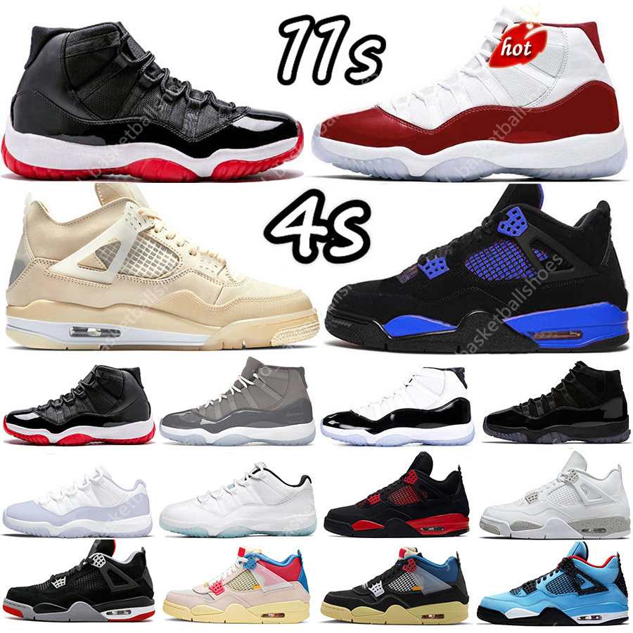 

2022 Boots Sail 4 4s Mens Basketball Shoes Sneakers 11 11s Cherry Cool Grey Concord Gamma University Blue Fire Red Oreo Bred Black Cat White, Customize