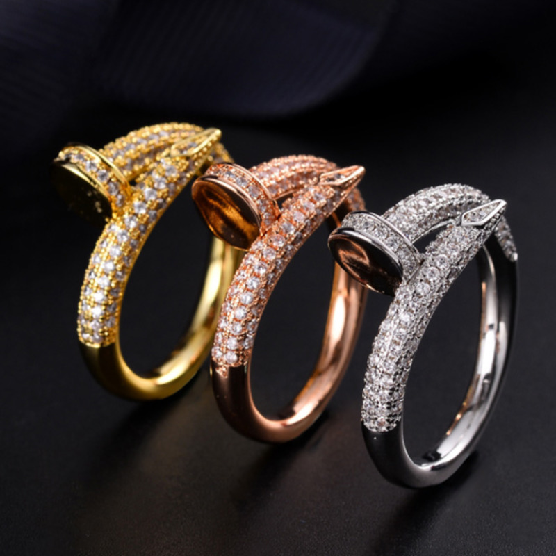 

Car designer jewelry luxury men women rings exaggerated European American fashion inlaid zirconium open ring couple creative designer gifts