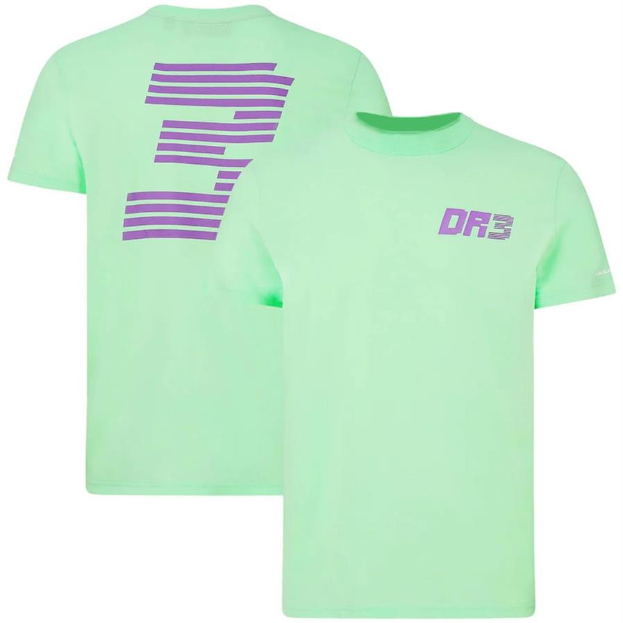 Special offer 2021 new F1 quick-drying short-sleeved short-sleeved MCL Norris round neck T-shirt Formula One Ricardo fans sports187v