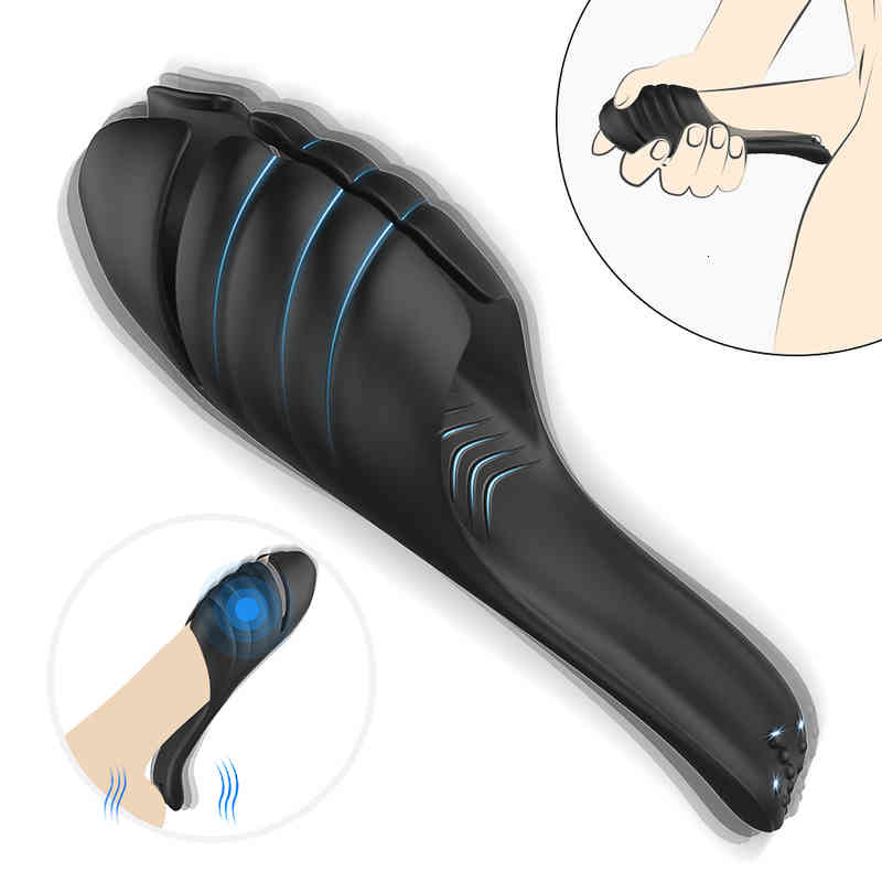 Penis Cock Glans Vibrator Penisegg Massager Exerciser Double Motor Aircraft Cup-image-793659145