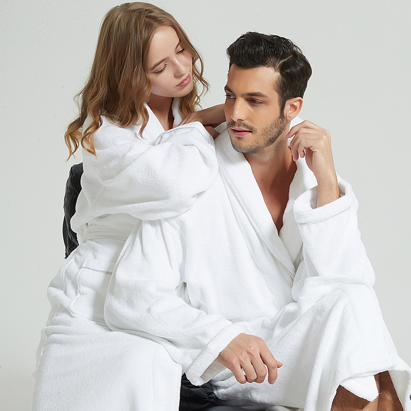 Men's Sleepwear Bathrobe Men Winter Thick Warm Long Men's Robe Soft Towel Fleece Kimono Bath Femme Dressing Gown Bridesmaid Robes BrideM
