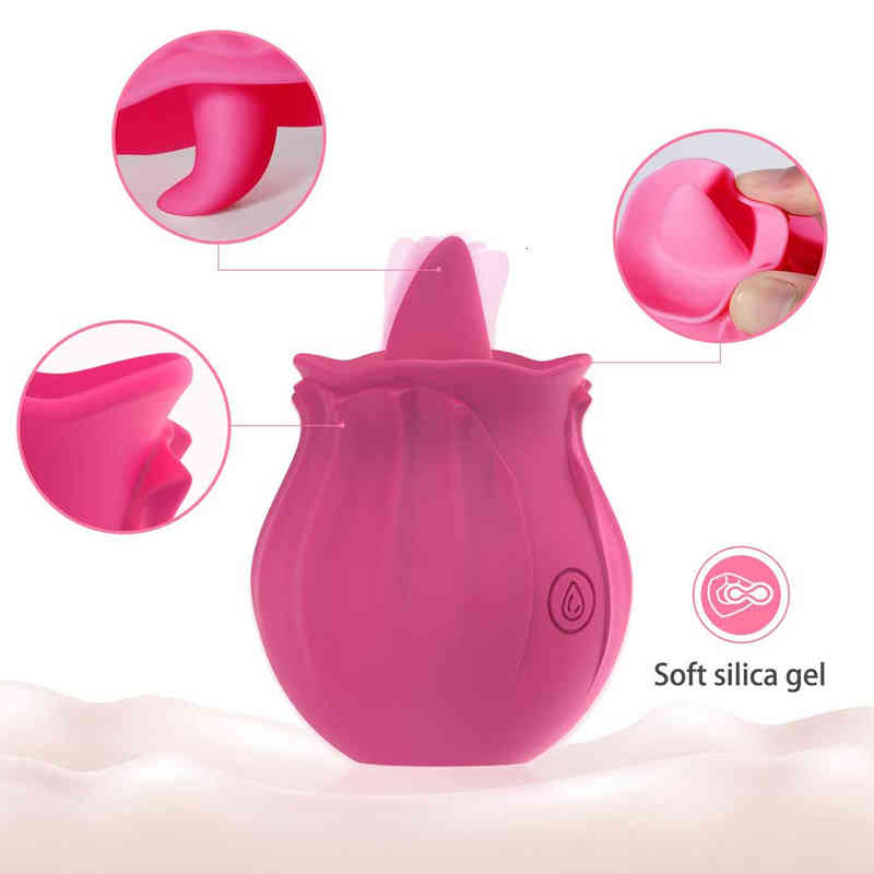 Massager Vibrator Penis Cock Rose Sucking Vibrators Clit Sucker Vagina Massage Nipple Blowjob Clitoris Stimulation Female Masturbation Sex Toys f-image-792777578