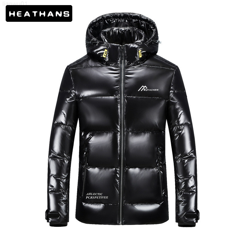 

Down jacket 20 Grade Fashion Jacket Men Winter 90 White Duck Down Jacket Detach, Black