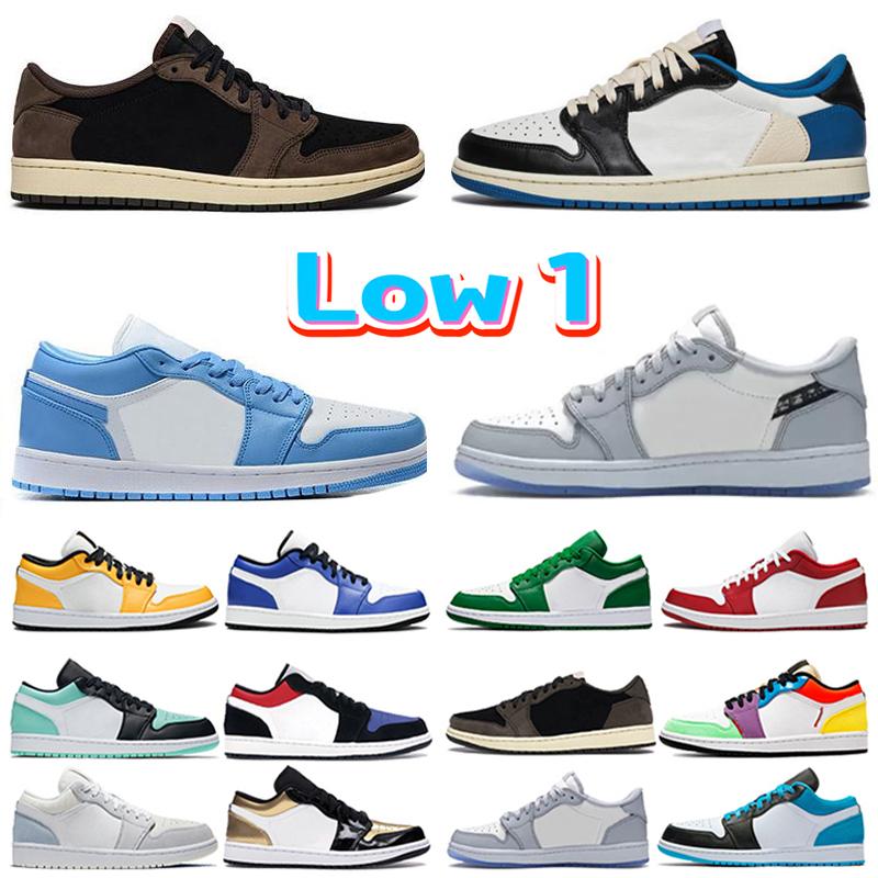 

2022 1 Low Reverse Mocha 1s Basketball Shoes Black White Chicago Bred Patent University Blue Hype Royal Dark Mocha Mens Trainer Sports Sneakers, 42