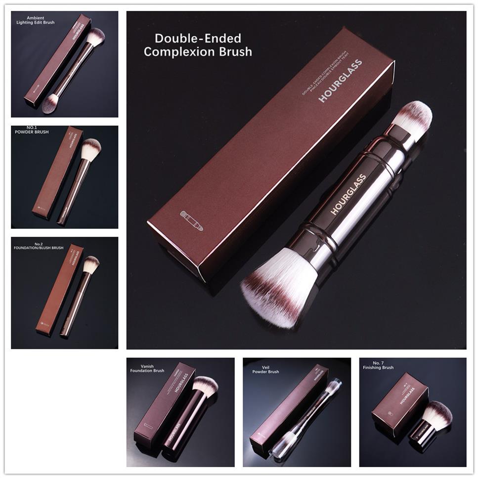 Brosse de maquillage de sablier en poudre Blush à fard à paupières mélange macue finale eyeliner cosmétique outils de mélanges brosses 1 2 3 4 5