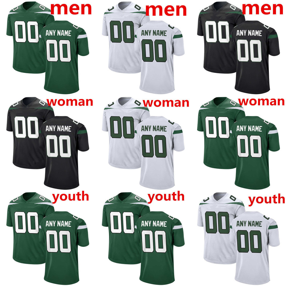 Custom''' Jets''football Jersey Braxton Berrios Zach Wilson Mekhi Becton Jermaine Johnson Elijah Moore 1 Ahmad Gardner Garrett Football Jerseys
