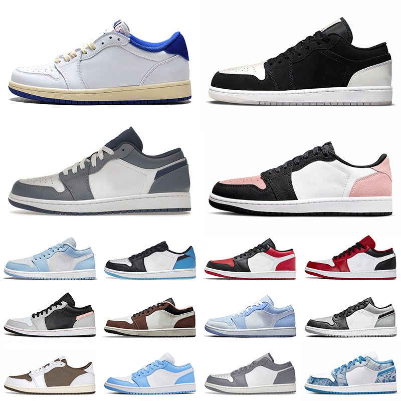 

Professional 1 Casual Shoes Jumpman 1s Low Cut Men Women Shadow Toe Diamond Ashen Slate Trainers Bleached Coral Bulls Basketball Shoe Beaded Bulls Sports Sneakers, 36-46 low triple black