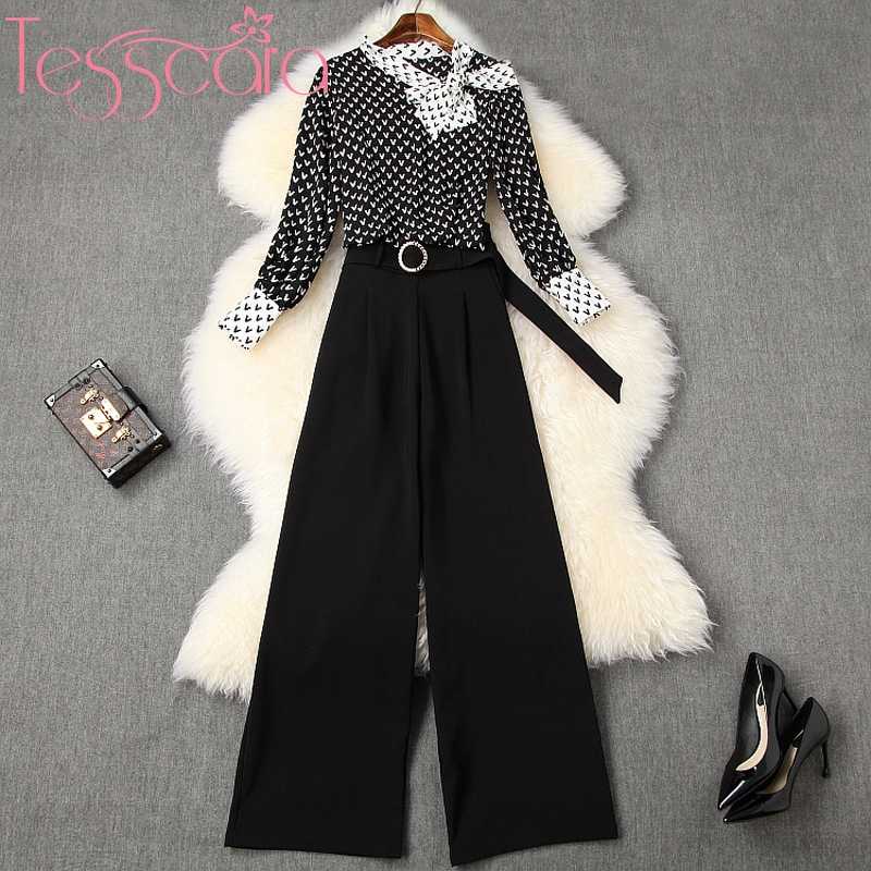 Femmes deux pièces pantalons femmes piste concepteur élégant pantalon costume ensemble haute qualité bureau Cocktail fête deux pièces costumes le