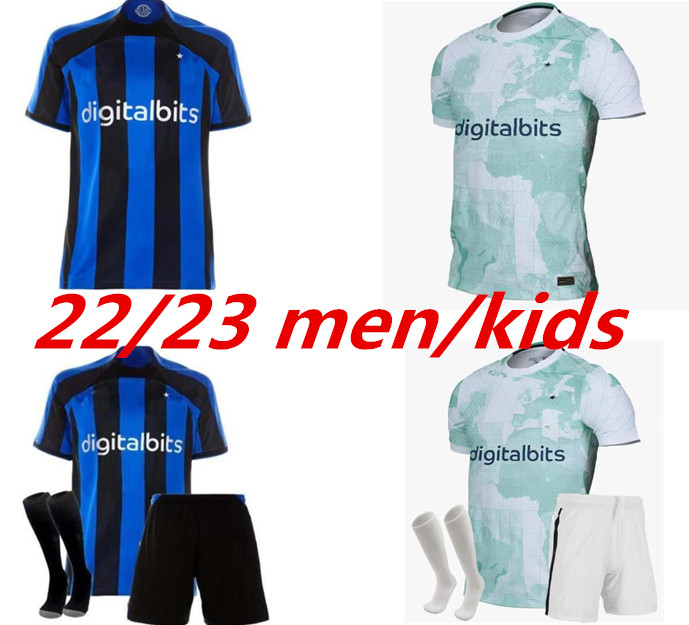 

LUKAKU J.CORREA soccer jersey 22 23 BARELLA LAUTARO INTERS ERIKSEN ALEXIS DZEKO Gosens MILANS UNIFORMS football shirt Asllani Bellanova 2021 2022 2023 men kids kit 99, White