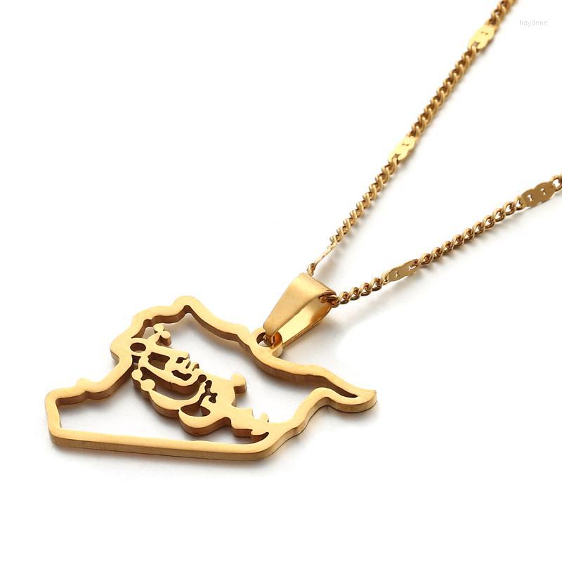 

Pendant Necklaces Stainless Steel Syria Map Syrians Charm JewelryPendant
