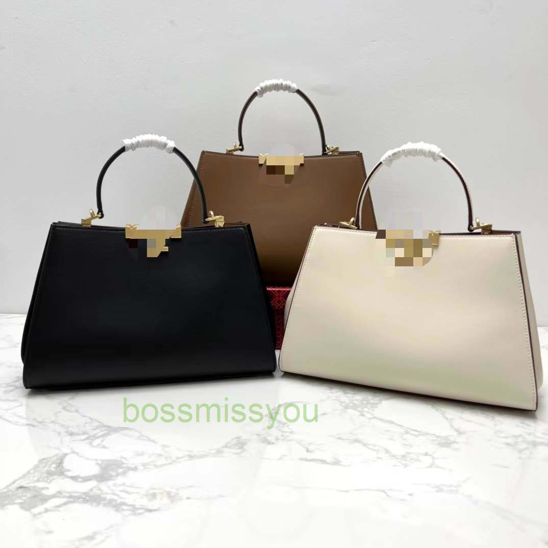 

Bag 2022 Miller Designer Burchs Handbags Tb Cowhide Handle Leather Canvas Linen Bag 7xcv, White