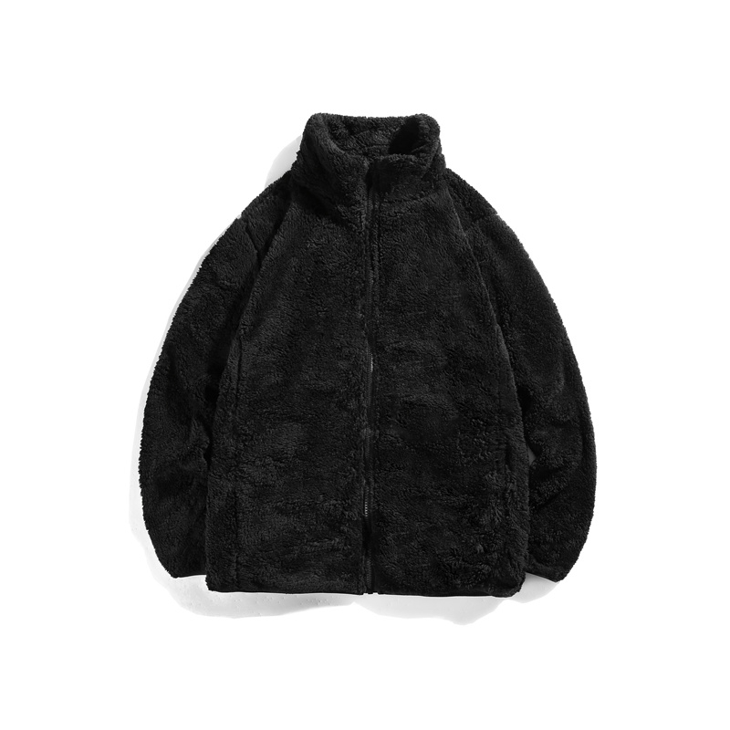 Veste polaire hommes automne hiver mode coréenne randonnée en plein air chaud col montant Cardigan extérieur corail polaire manteau 220822