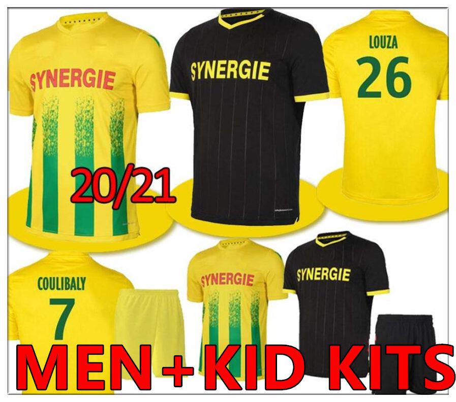 

2021 FC Nantes soccer jersey maillot de foot SIMON LOUZA A TOURE BLAS COCO COULIBALY football shirts Men kids kit calcio futebol