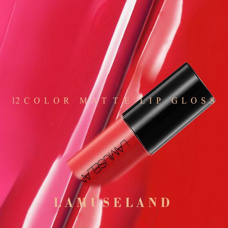 Brillant à lèvres taille de l'échantillon étanche longue durée mat mini rouge à lèvres liquide facile à transporter 12 couleurs 3,5 g marque de m