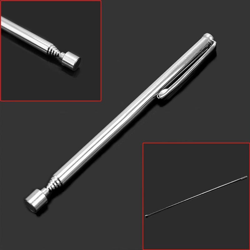 Ensembles d'outils à main professionnels Longueur portable réglable Ton argent Stylo magnétique Ramasser les écrous et les boulons Promotion Outi