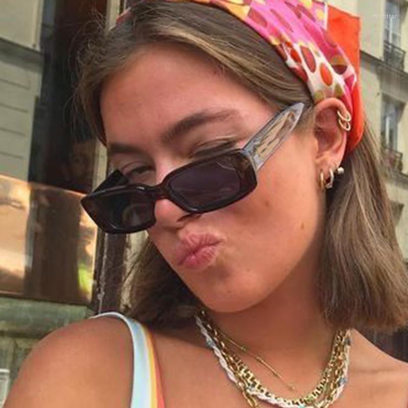 

Sunglasses Fashion Brand Rectangle For Women Vintage Small Black Classic Female Sun Glasses Square Retro Hip Hop UV400Sunglasses