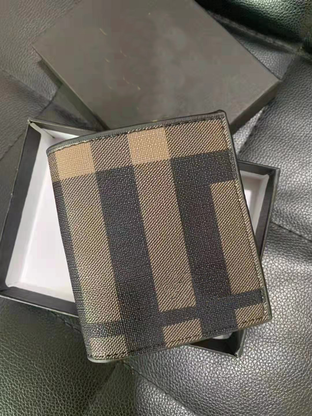 

Top1 Quality Men lvs Wallet Card Leather long Classic Style designer luxury bag, Brown