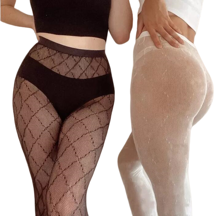 

Sexy Long Socks Stockings Tights Women Fashion black and white Thin Lace Mesh Tights Soft, Correct letter styles