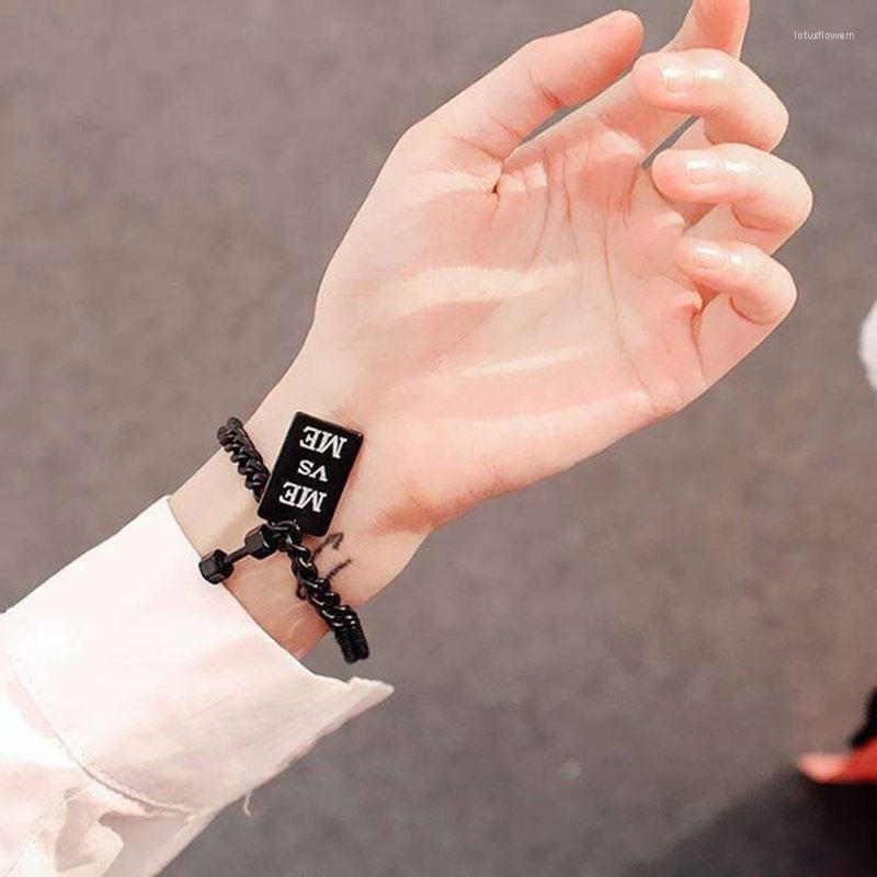 

Link Bracelets Chain High Quality Stainless Steel Men's Bracelet Adjustable Cuban Braclet Fashion Hip Hop On The Hand Jewelry Gift MaleLink