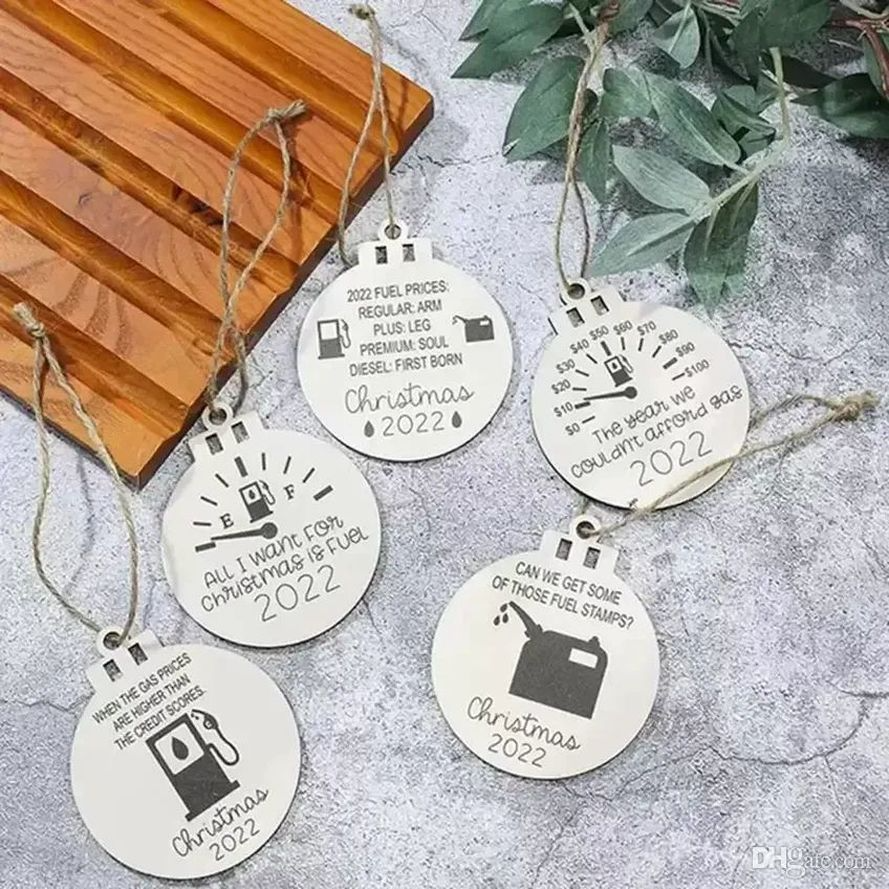 

Personality Wooden Gasoline Barrel Christmas Tree Room Decorations Crafts Pendants Home Decor Christmas Gifts FY3846 0822