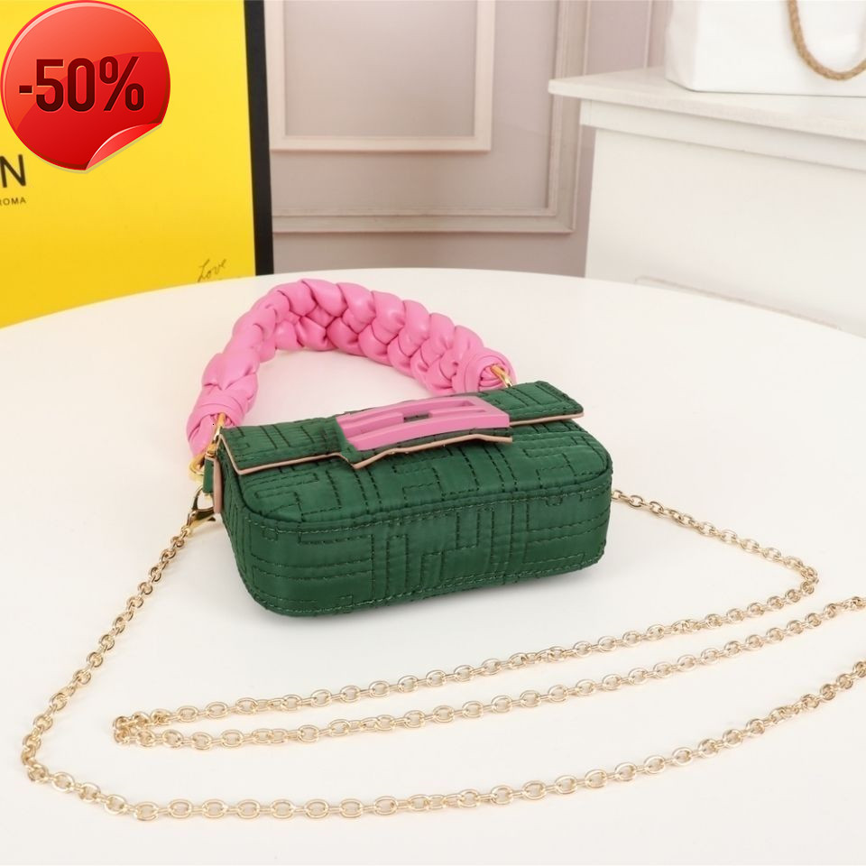 

Designer Bags Net Red Little Book Anna's Same Color Contrast Woven Handle One Shoulder Portable Armpit Mobile Phone 2022 Newtote evening clutches Factory, Green