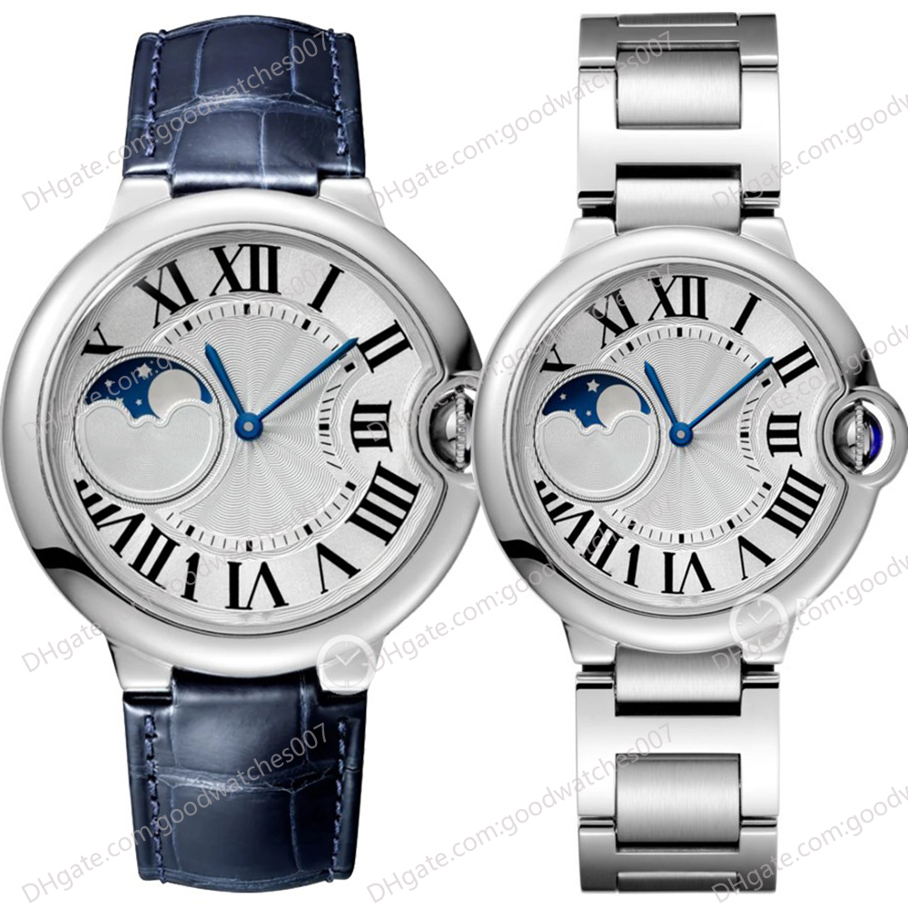 

High Quality Ladies Watch Electronic Quartz Sport 33mm37mm Dial watch Moon Phase-Not Working, Blue