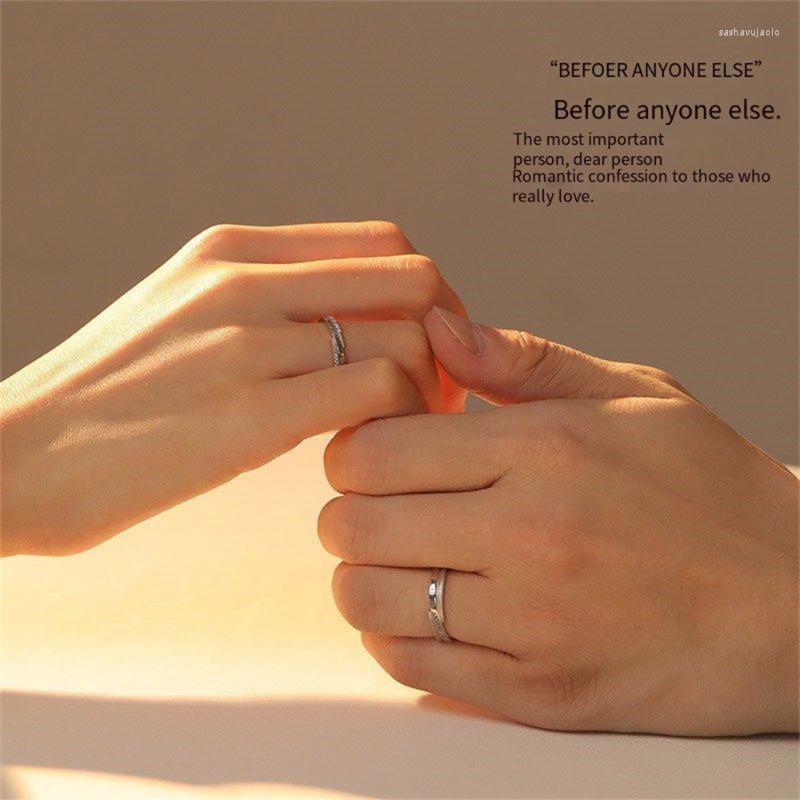 

Pendant Necklaces Vowing Romantic Couple Ring A Pair Of Korean Ins Wind Niche Design Personality Trend Men And Women RingPendant