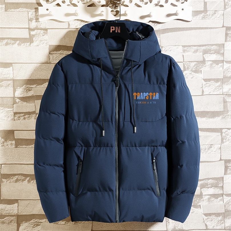 Mode à capuche hiver TRAPSTAR imprimé manteau hommes épais chaud hommes veste d'hiver coupe-vent pour Parka veste taille M4XL 220822