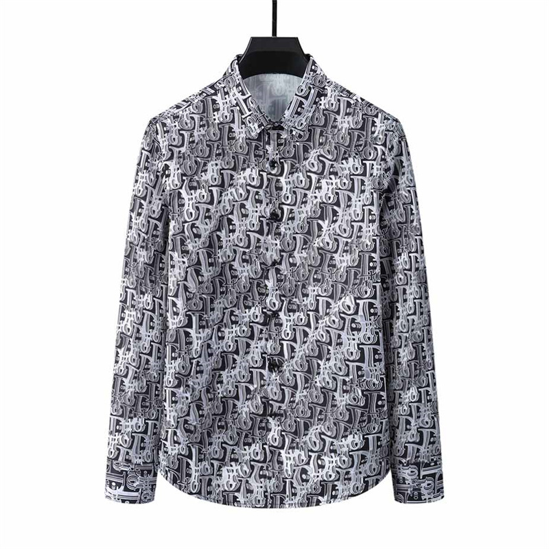 Chaussures masculines Luxurys Designers Dress Shirt Menswear Fashion Society Black Men Couleur solide Business Casual Long Manched Q016