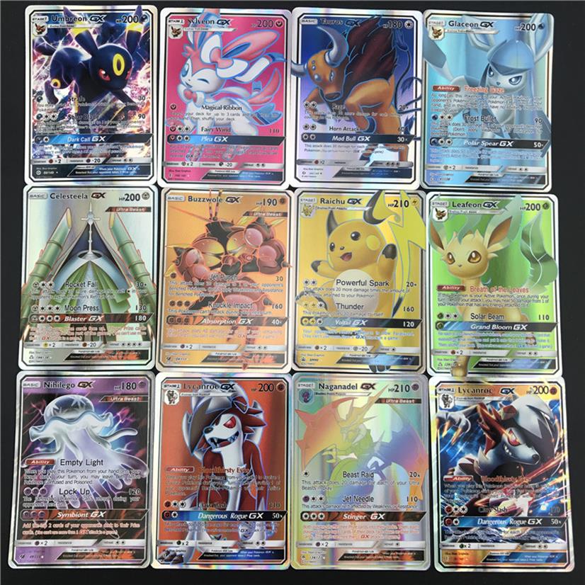 

Sell GX EX Shining Cards Game Battle Carte 25 50 100pcs Trading Cards Game Kids Toys T1911013171