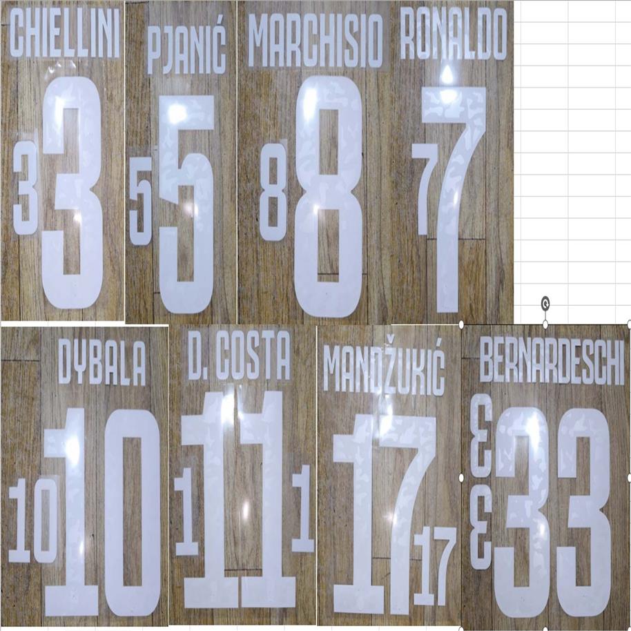 

19-20 home DE LIGT BUFFON MARCHISIO HIGUAIN MORATA DYBALA DANI ALVES PJANIC RONALDO MANDZUKIC BERNARDESCHI D COSTA nameset patch b273D