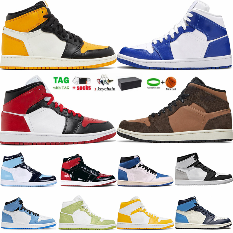 

1 1s Basketball Shoes For Mens Womens Mid Sports Sneakers Jumpman Trainers With Box Size 36-46, 25