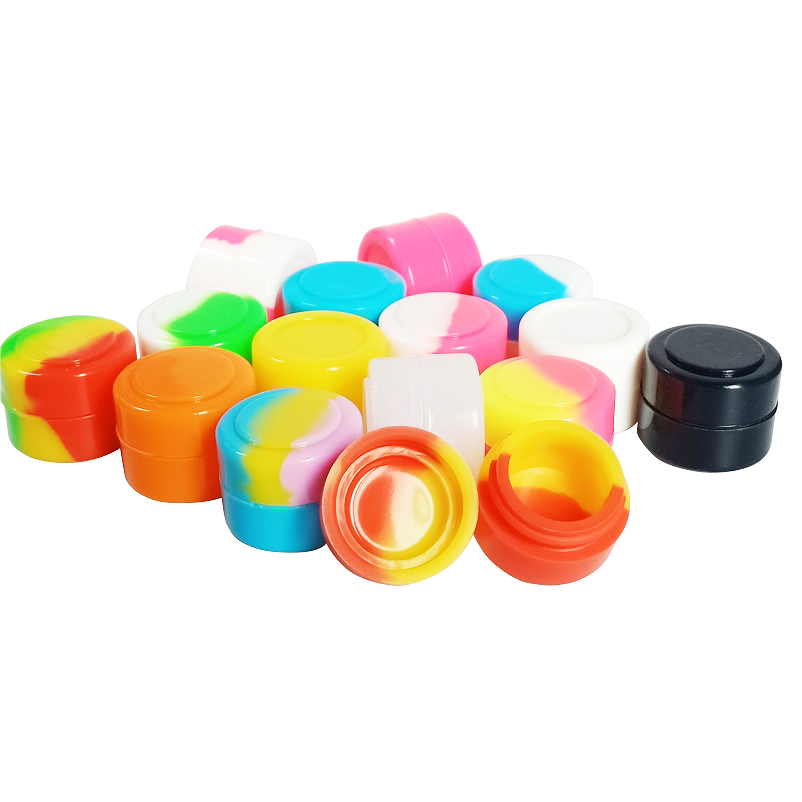 

Coloful 2ml Wax Container Nonstick Silicone Jar Mini Silicon Container For Dab