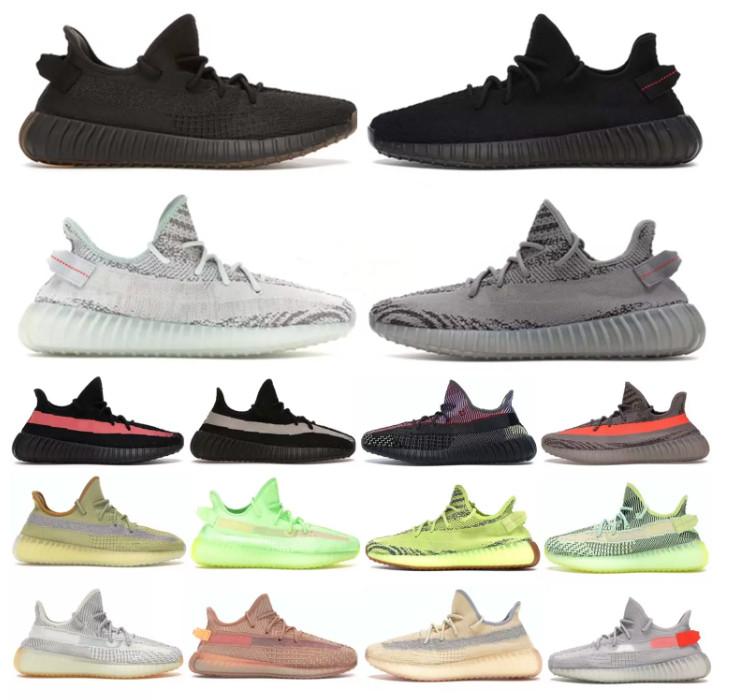 

2022 Mens Bone 2.0 CMPCT Slate Running Shoes Clay Zebra Mono Clay Cream Dazzling Blue 3M White Black BOOST V2''YEEZIES''350 Designer Sports Sneakers, 027
