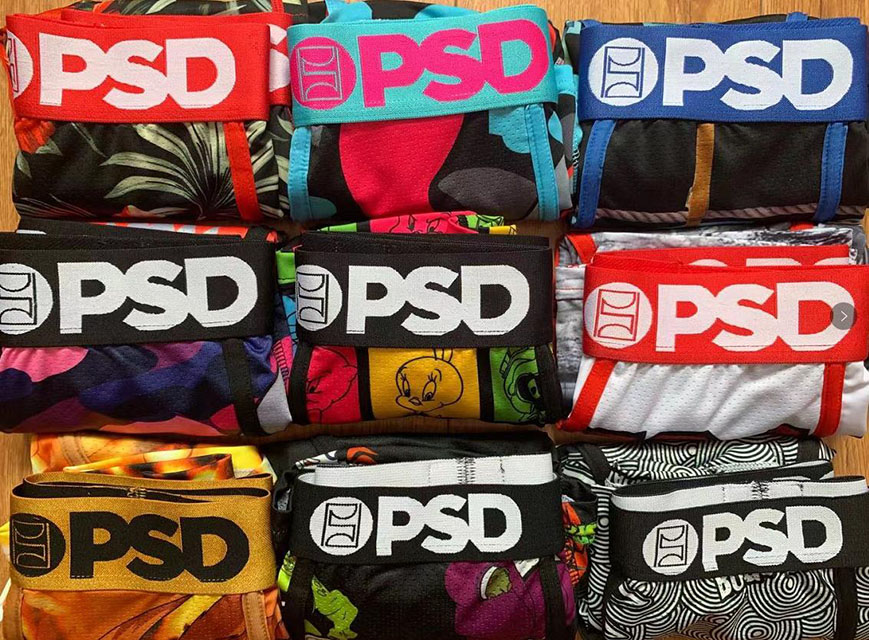 

With retail bag-Random styles PSD underpant Men unisex boxers breif pattern sports hip hop rock excise underwear skateboard street fashion, Supplement (not shipped separately)