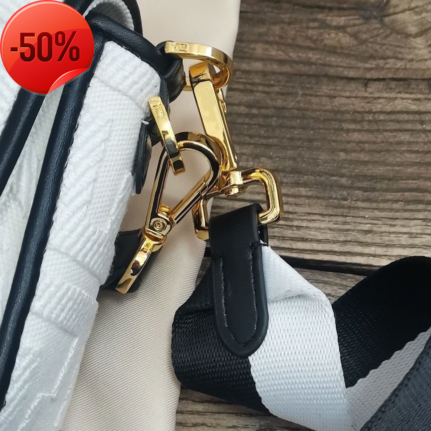 

Designer Bags Women's New Letter Three-dimensional Embroidery Canvas Uette Hand-held Single Shoulder Msenger Bag Qi Wei Same Styletote purses ladies handbags, White