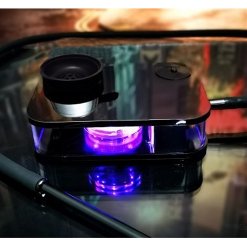 

Hookah acrylic square Book hookah shisha bong 5 colors with lamp carbon sequestration complete set of hookahs accessories