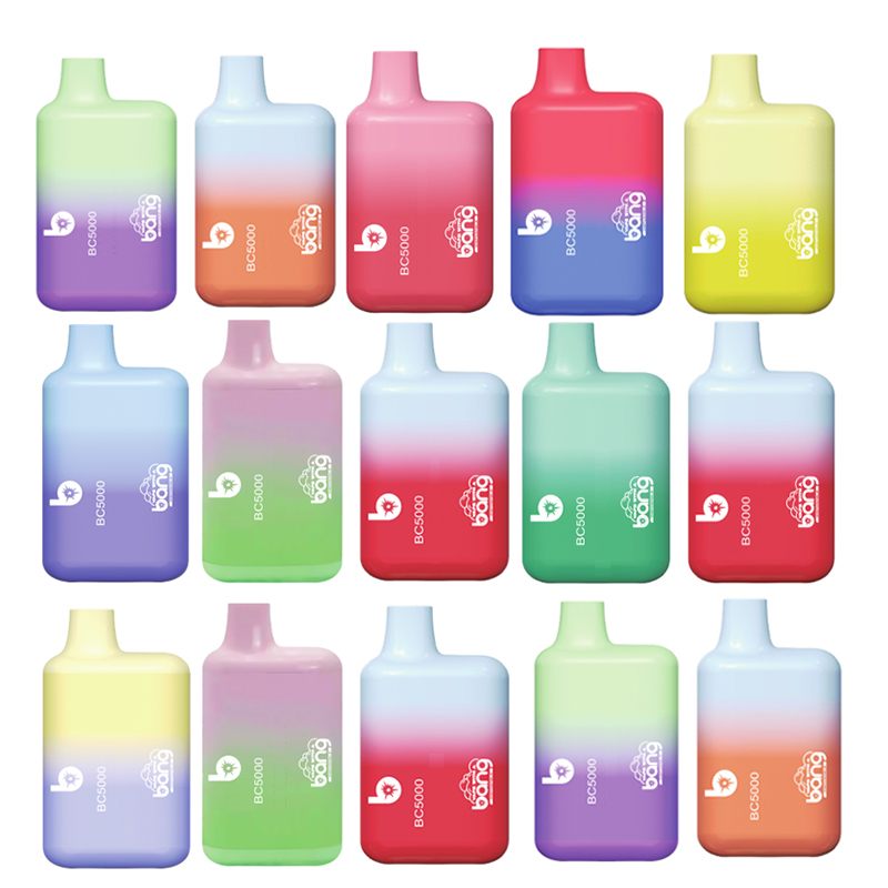 

17350 Battery Bang BC5000 Puffs 0% 2% 5% with Rechargeable 650mAh 5ml Prefilled Cartridge Pods Vaporizer