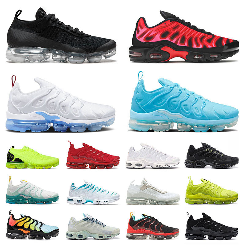 

Air Maxs Tn Plus Designer Running Shoes For Mens Womens Big Size Us 13 University Blue Atlanta Terrascape Mint Green Purple Fly knit Flynit Sports Sneakers Trainers, 36-47 triple white