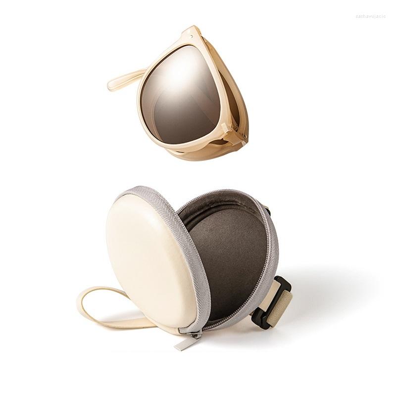 

Sunglasses Wholesale Foldable Super Lightweight Fashion TR90 Polarized Sun Glasses Easy Carry Portable Shades Folding For WomenSunglasses
