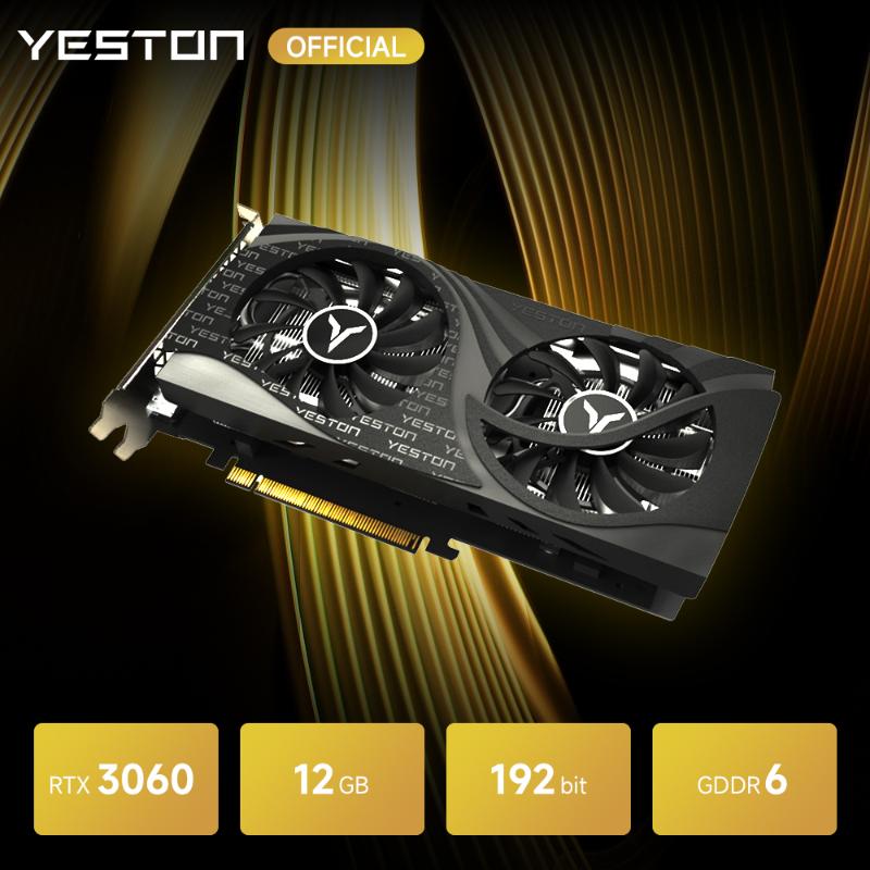 

Graphics Cards GeForce RTX 3060 NVIDIA Card Gaming 8nm 12G 192bit GDDR6 Video RTX3060-12GD6 GA Desktop GPU MotherboardGraphics CardsGraphics