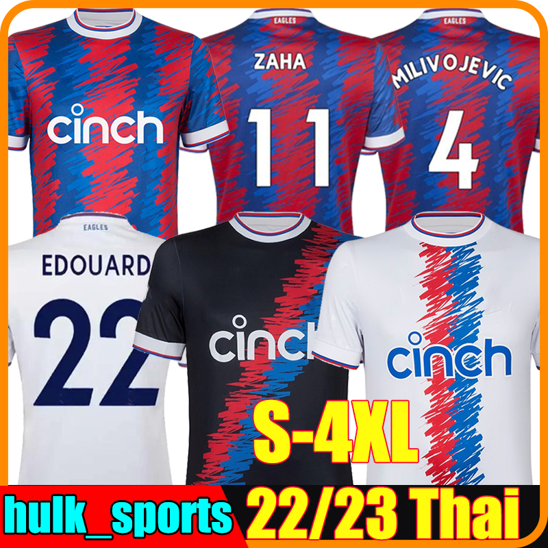 

XXXL 4XL 22/23 Palace Soccer Jerseys Zaha MILIVOJEVIC TOWNSEND SAKHO BENTEKE MATETA EZE McARTHUR CPFC 2022 2023 EAGLES men kids Kits sock Full sets Football Shirt, Shuijinggong 22-23 home
