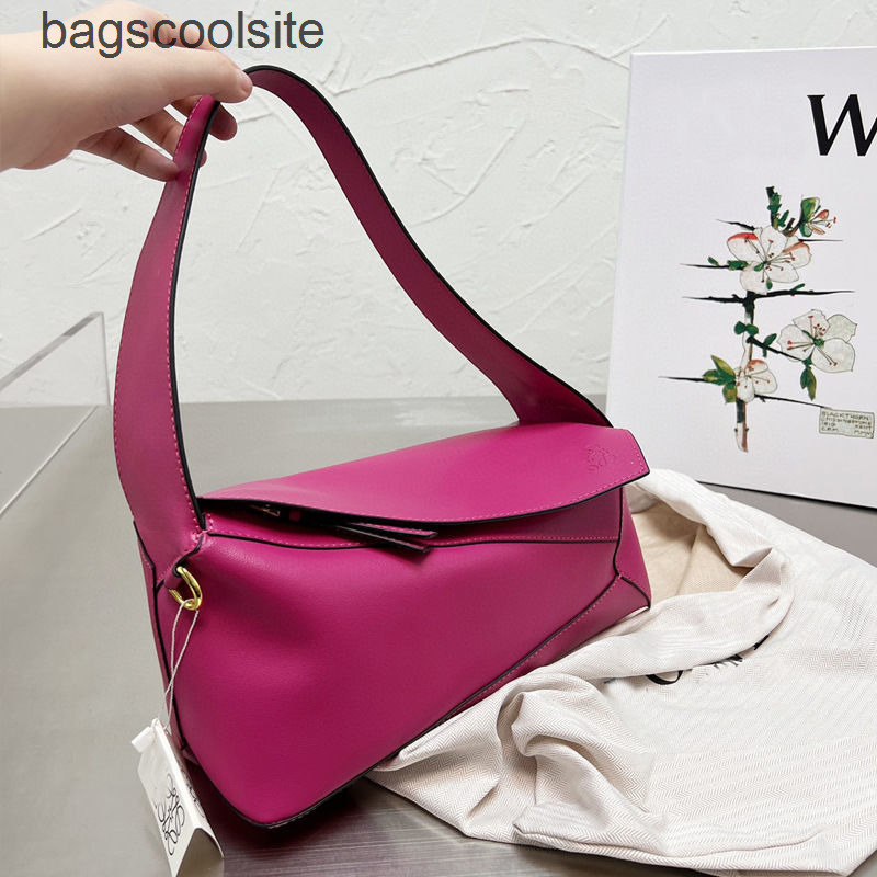 Sac de cr←ateur sous les bras Loews Sacs Puzzles G←om←trie Famille Hobo One ←paule Couleur de la marque de luxe