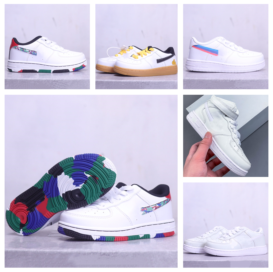 

Kids Shoes Force 1 Boys Girls Athletic Outdoor Sneakers Designer Trainer Size 22-35 J5MM