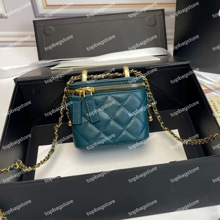 Designer Mini Cosmetics Bags Shoulder Make Up Chain Bags Cross Body Makeup Leather Quality