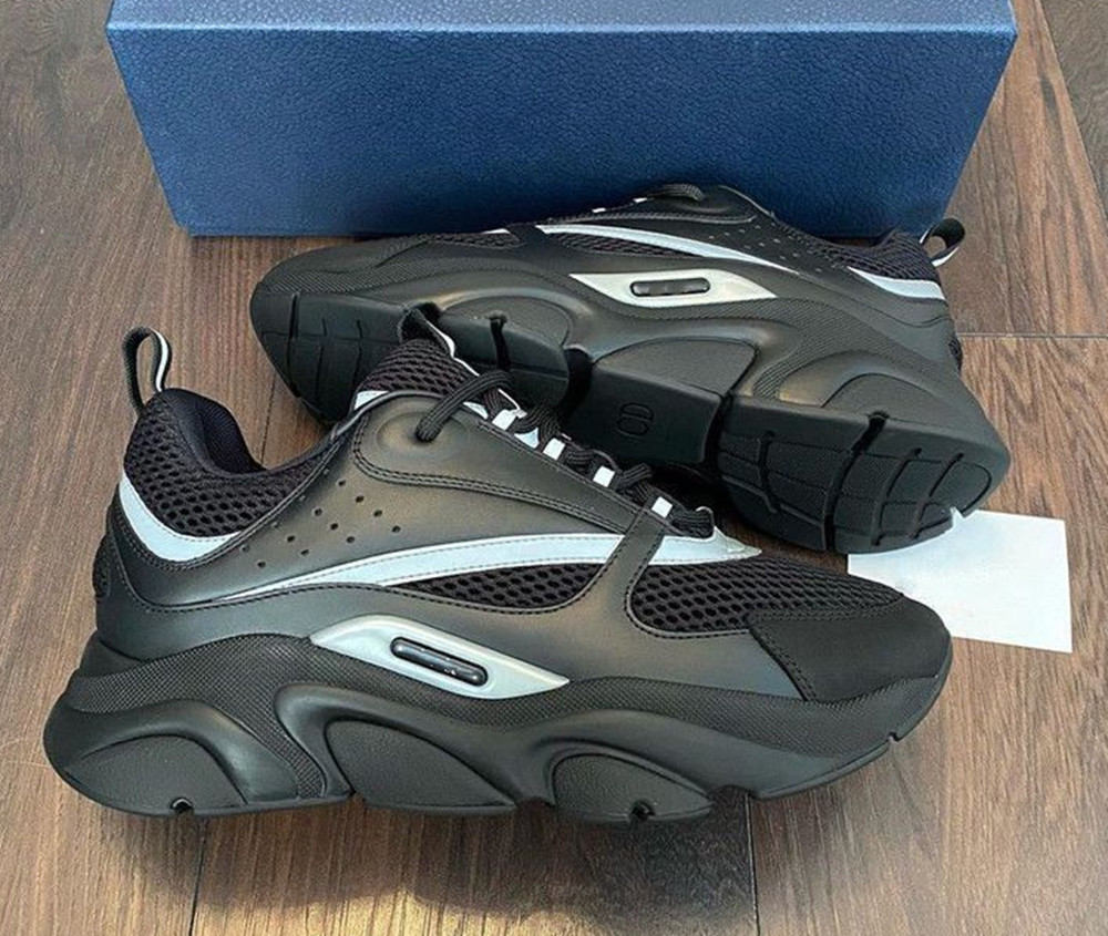 

Famous Designer Reflective Man Sneakers Shoes High Quality Brand Mesh Leather Sports Technical Men's Outdoor Trainers Box EU36-46, 14