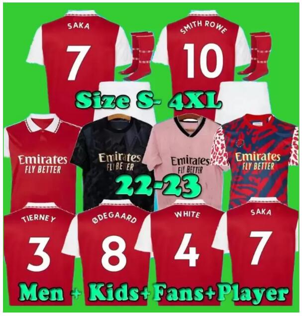 

22 23 ArSeN soccer jerseys SMITH ROWE PEPE SAKA G.JESUS FABIO VIEIRA Fans Player ODEGAARD NKETIAH MARTINELLI TIERNEY SAMBI 2022 2023 football shirt Men Kids kit home aa, 13