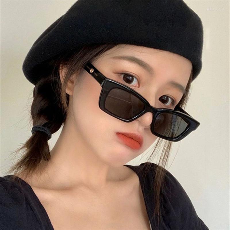 

Sunglasses Protection Trendy Style Square Frame Retro Sun Glasses Rectangle For Women Ladies EyeglassesSunglasses